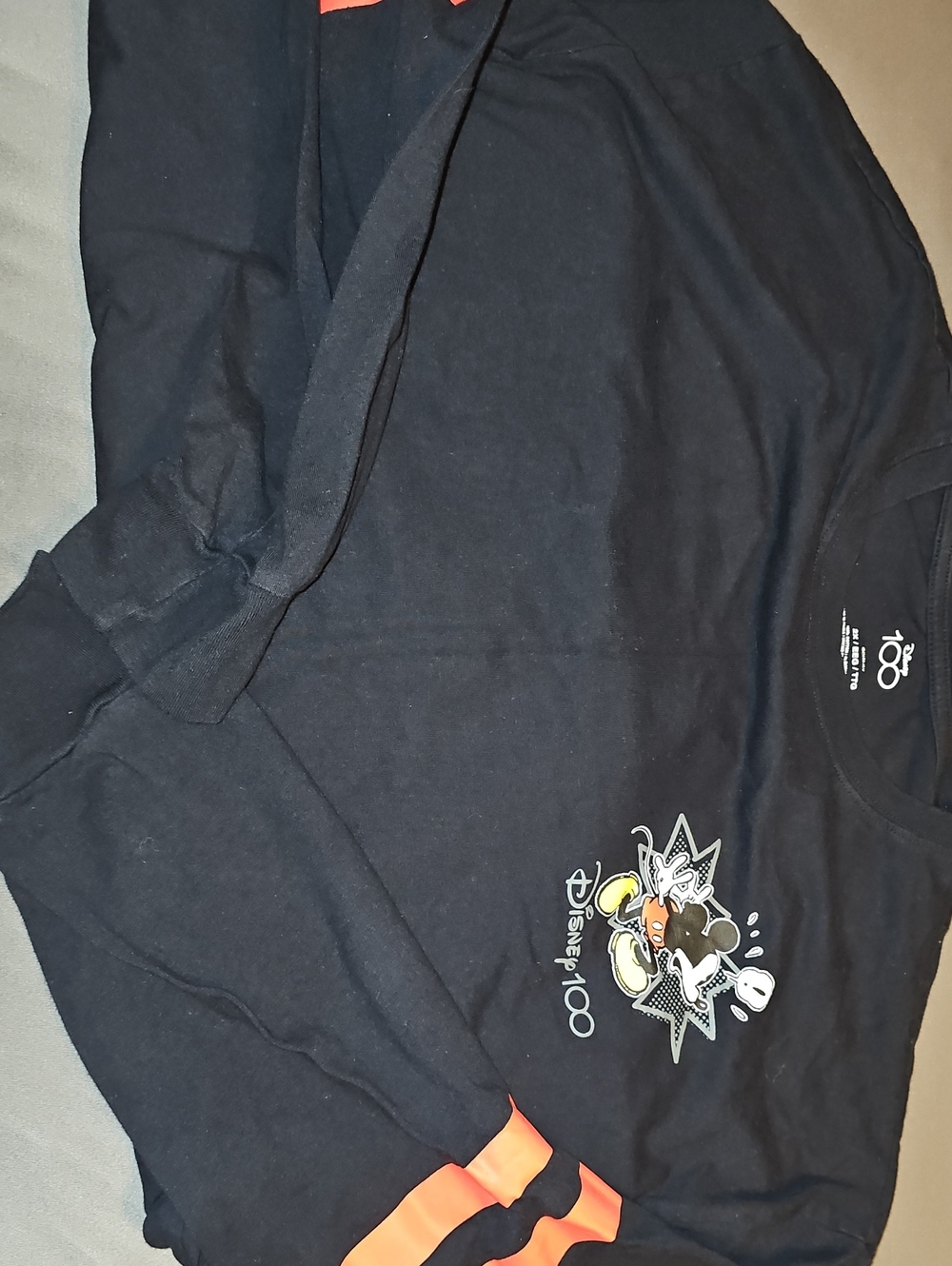 Disney Black Spirit Style Long Sleeve Mickey Mouse Shirt